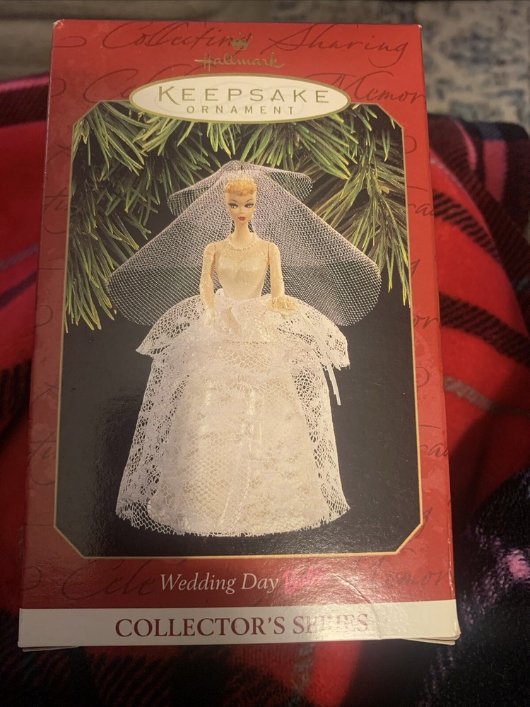 Vintage Hallmark Keepsake Wedding Day Barbie 1997 4th in Barbie Series Ornament