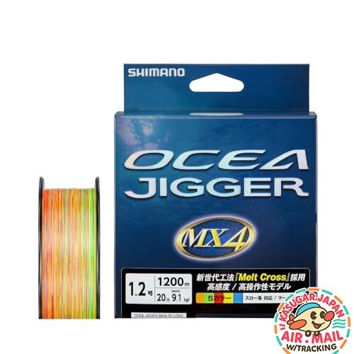 Shimano Ocea Jigger MX4 PE Fishing Line 1200m PE1.2 20lb PL-O14X fm Japan