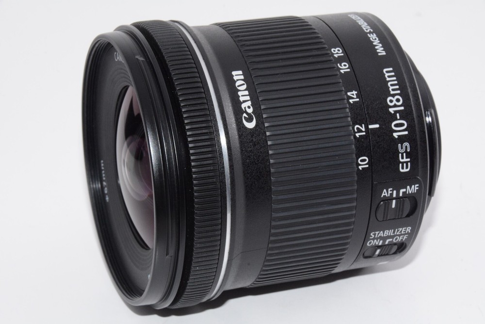Canon EF-S10-18mm F4.5-5.6 IS STM Lens from Japan - N.MINT #h12016