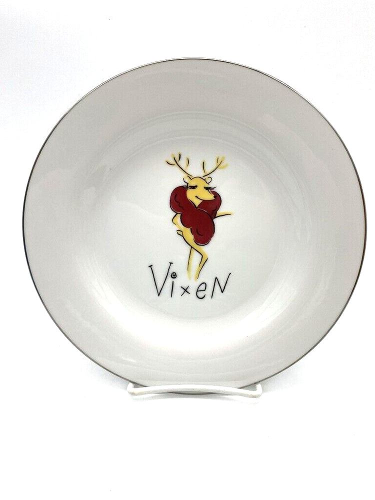 Pottery barn reindeer Vixen Salad dessert cocktail 8.5