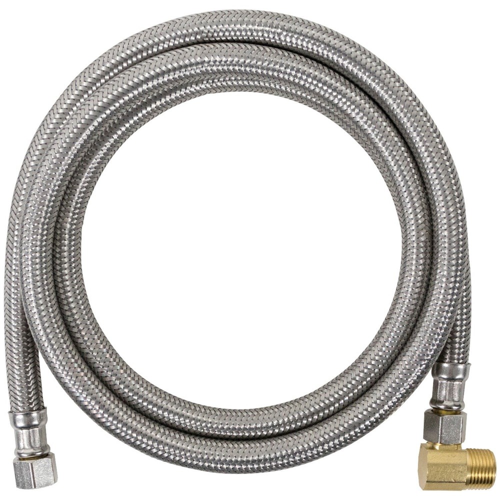 Dishwasher Hose with 90 Degree MIP Elbow, Water Supply Line, 4 Feet, PVC Core...