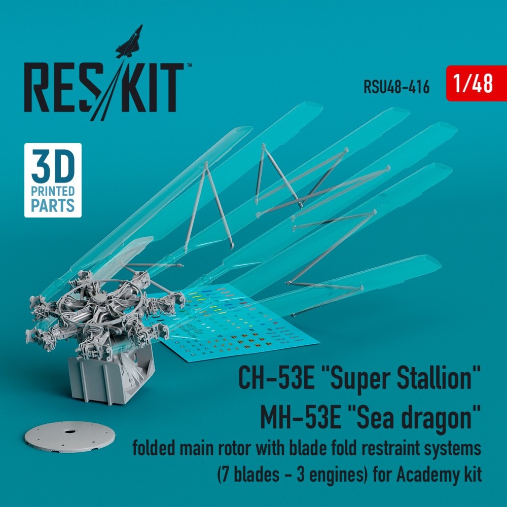 1:48 Academy CH-53E Super Stallion & MH-53E Sea Dragon Resin Kit RSU48-0416