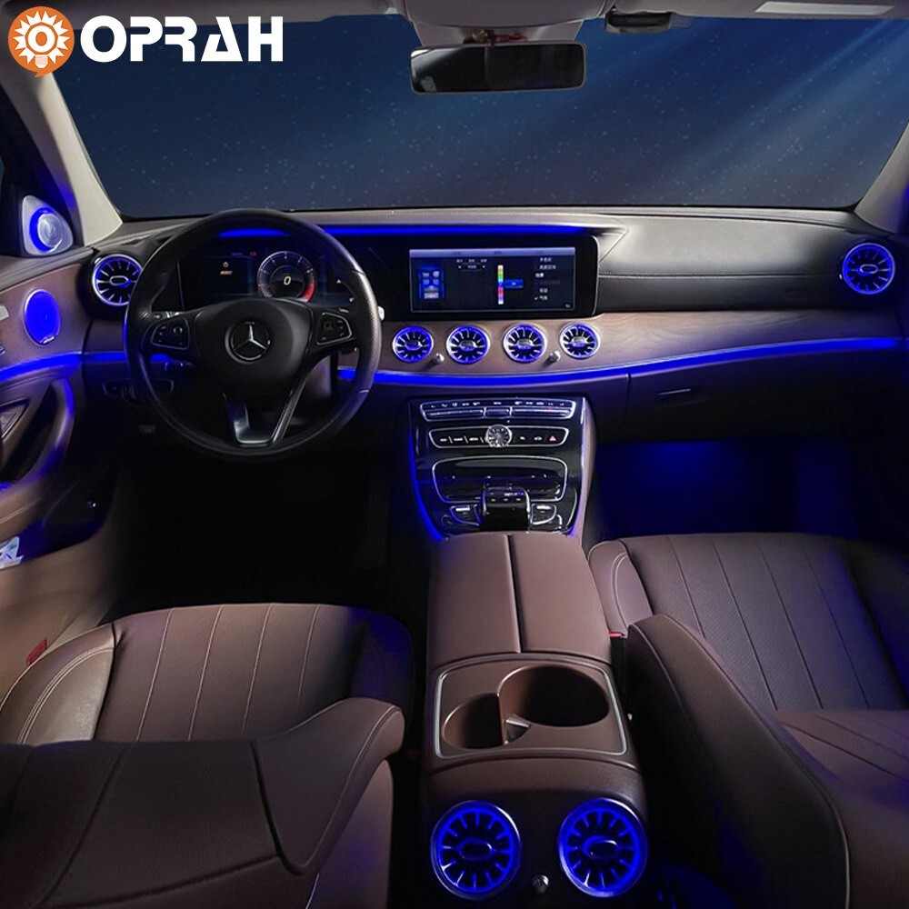 64-Color Front & Rear Air Vent LED Ambient Lighting for Mercedes E-Class W213