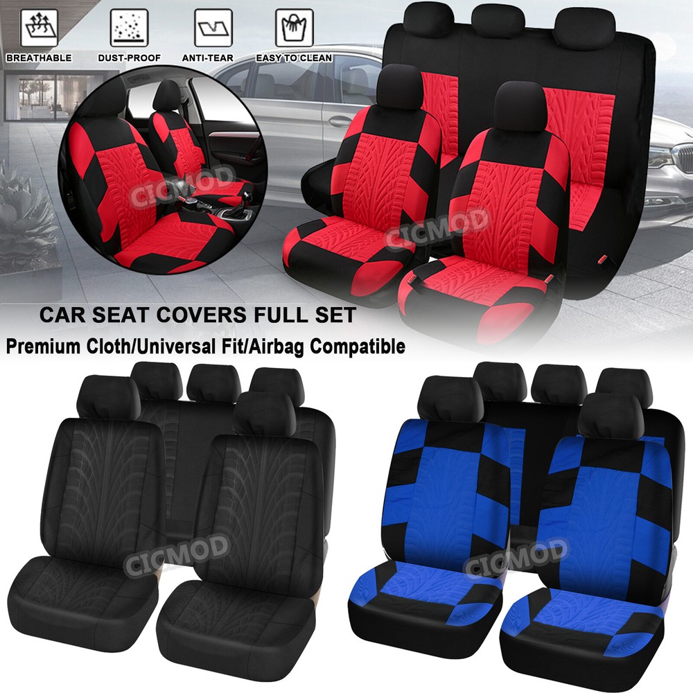 Polyester Full Set 5-Seats Seat Cover Protector For Chevrolet Nissan Toyota