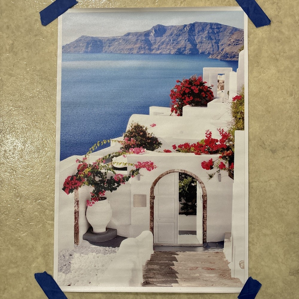 Greece Landscape ✅ Wall Art Canvas Poster Print Home Decor✅ 12x18 inch Unframed