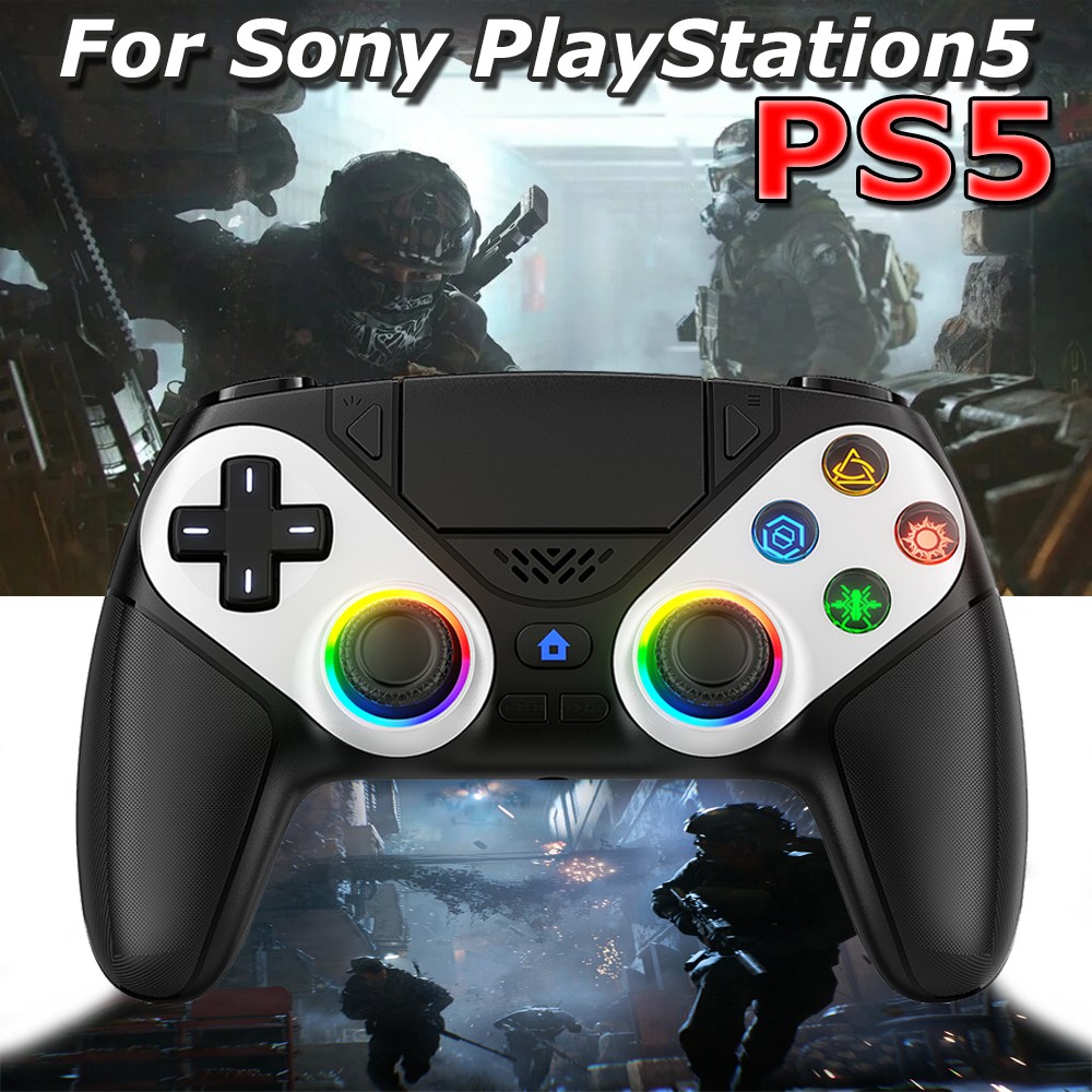 Works For Sony Playstation 5 PS5 DualSense Wireless Black Controller w丨Flash NEW