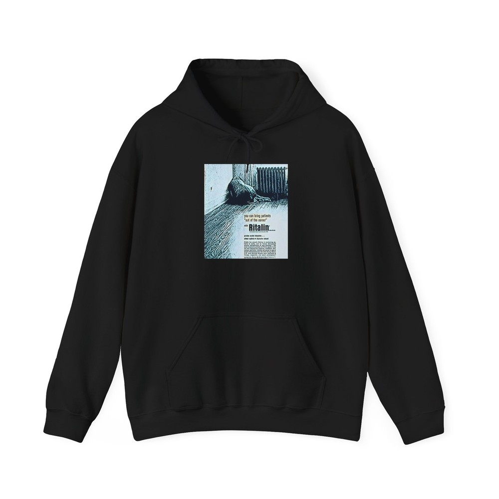 Ritalin Retro Ad Graphic Print Art LS Crew Unisex Heavy Blend Hoodie