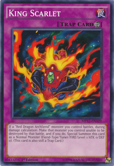 King Scarlet MP17-EN109 Common 1st Ed x3 Near Mint