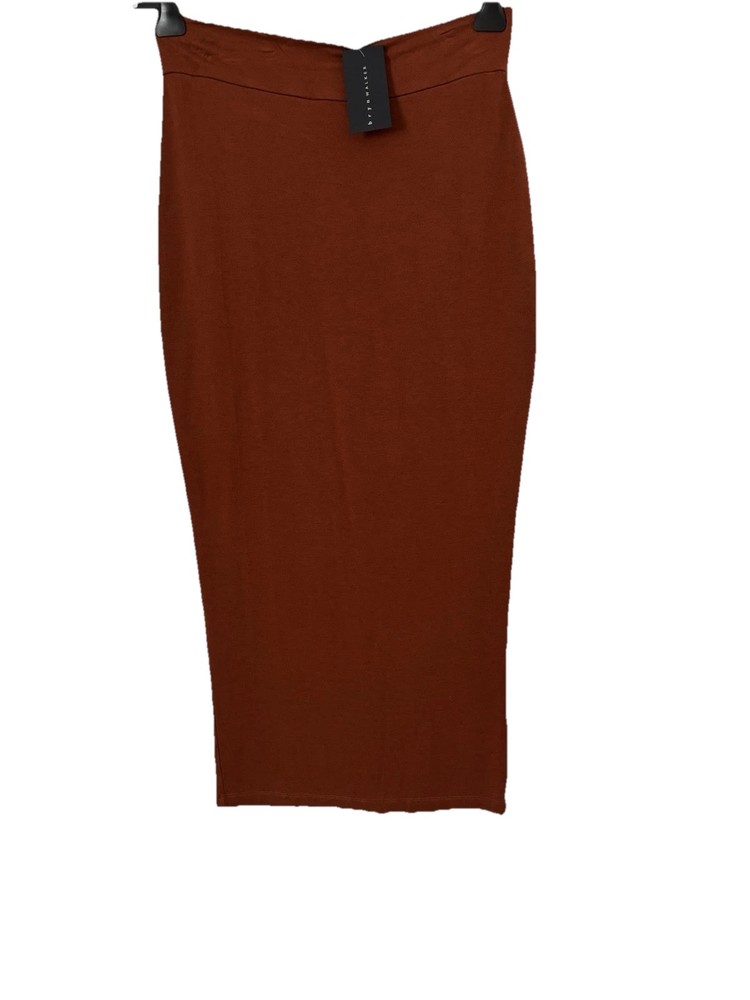 Bryn Walker French Terry Knit Midi Skirt in Hearth NWT $145