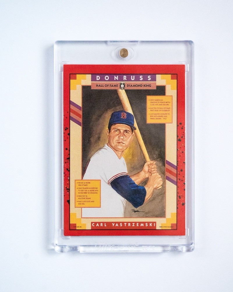 1990 Donruss Carl Yastrzemski #588 ERROR CARD NO DOT AFTER INC