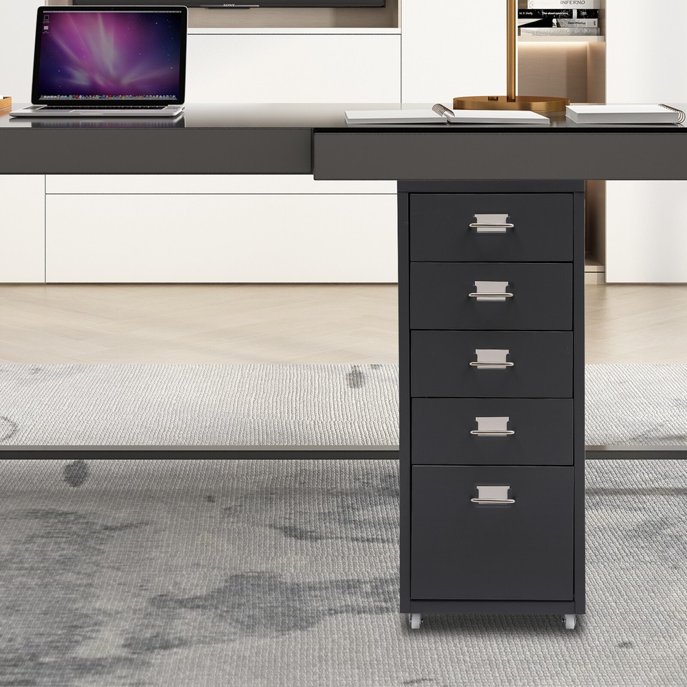 Metal File Storage Cabinet Storage Cabinet with 5 Drawers Drawer Storage Cabinet