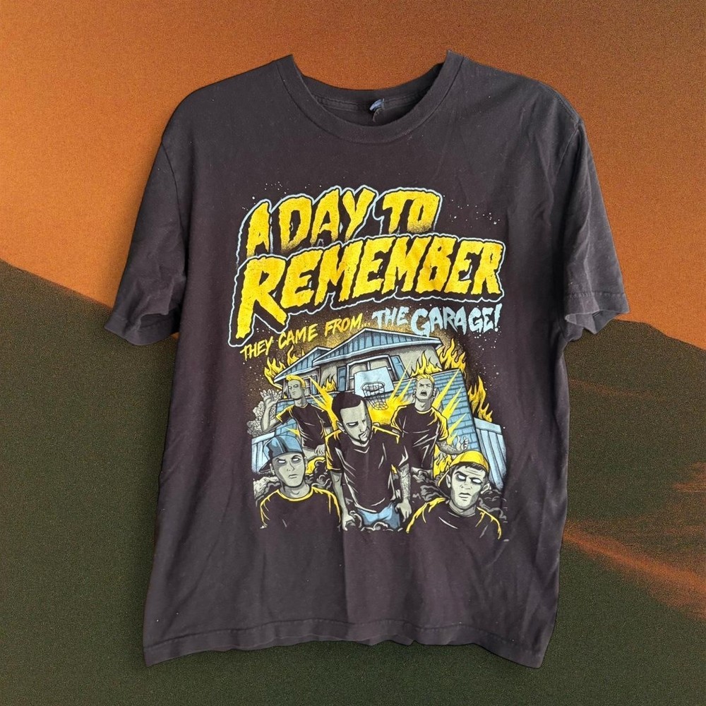 Vtg A Day To Remember rock music tour concert short sleeve shirt VK03918
