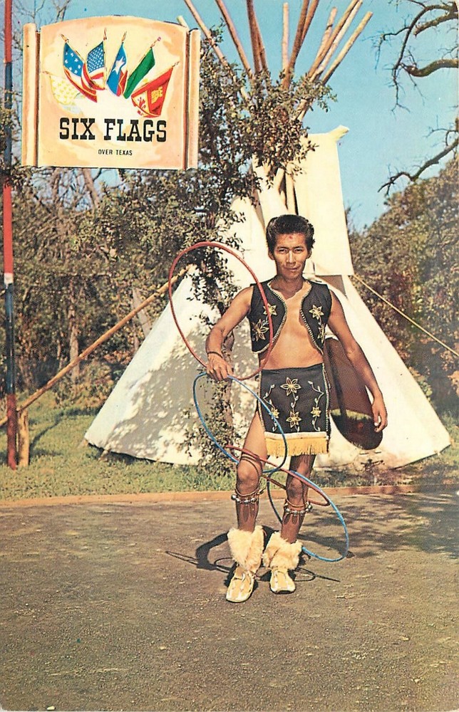 1960s Six Flags over Texas Hoop-De-Doo Vintage Colorpicture Postcard 24-11312