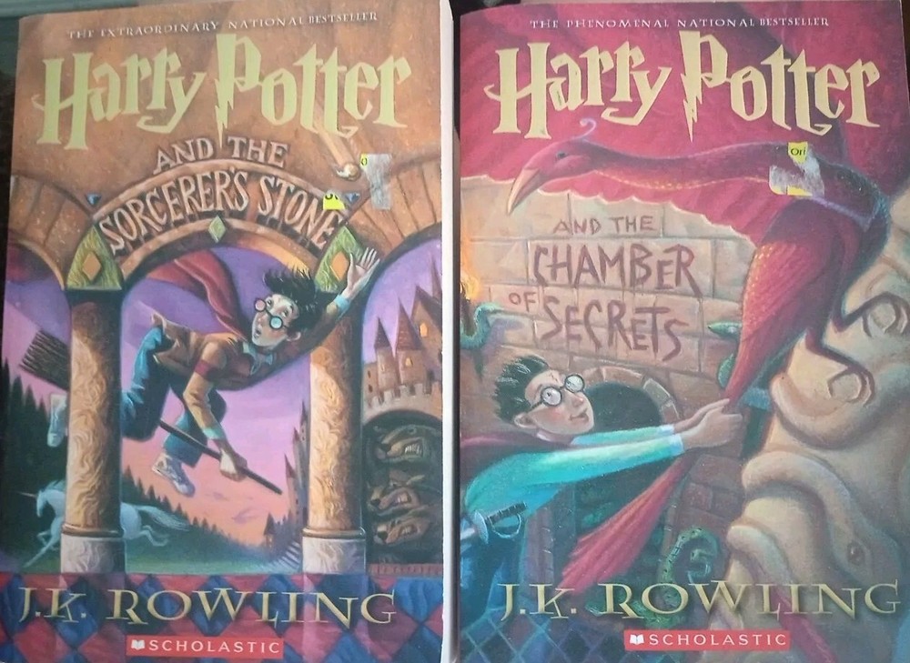 Harry Potter Books 1 and 2 by J.K. Rowling Paperback Set