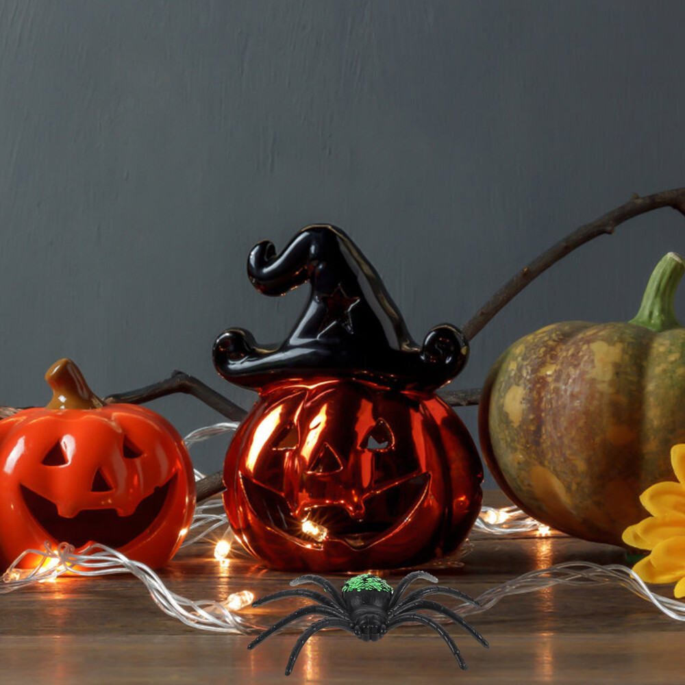 6 Pcs Spider Web Prank Eye-catching Halloween Decor Safe Toy