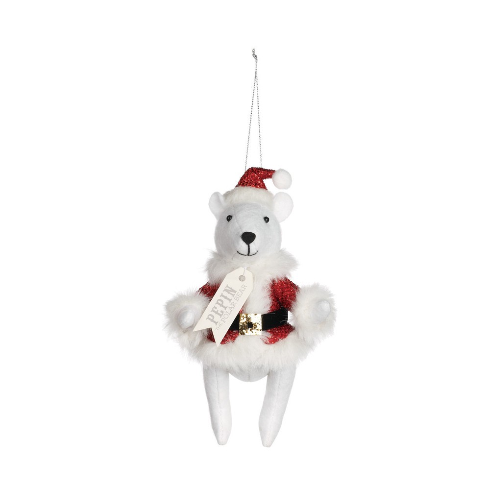 Pepin Polar Bear Santa Christmas Theater Christmas Ornament New in Box