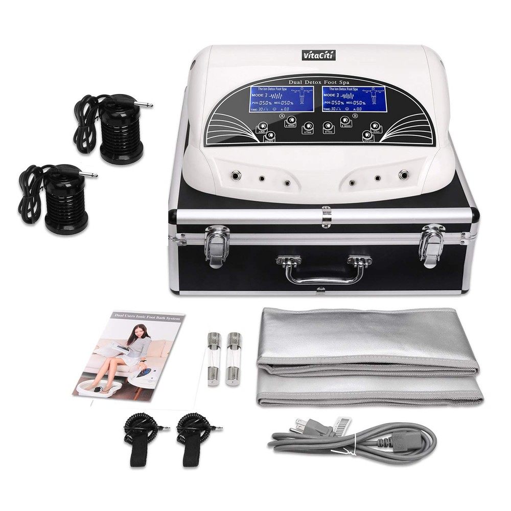 Dual Ionic Detox Foot Bath Machine Birthday Gift Digital LCD Display Spa Chi ...