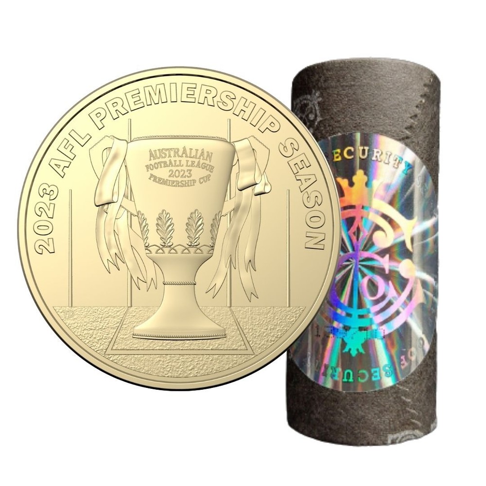 2023 $1 AFL - Premiership Trophy Cotton & Co Coin Roll D11-256