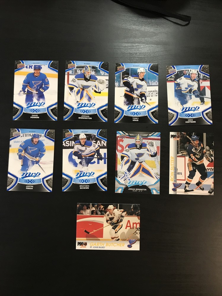 9 CARD ST. LOUIS BLUES NHL HOCKEY LOT