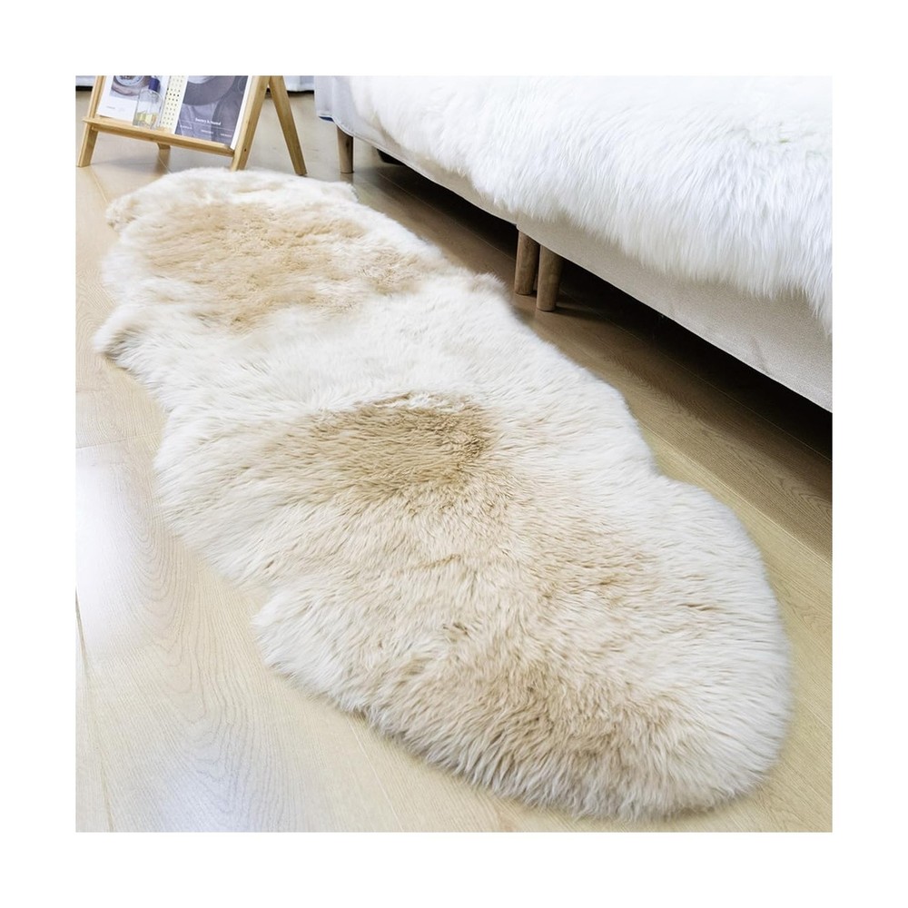 Genuine Sheepskin Rug New Zealand Fluffy Lambskin Rug, Natural Luxury Sheepsk...