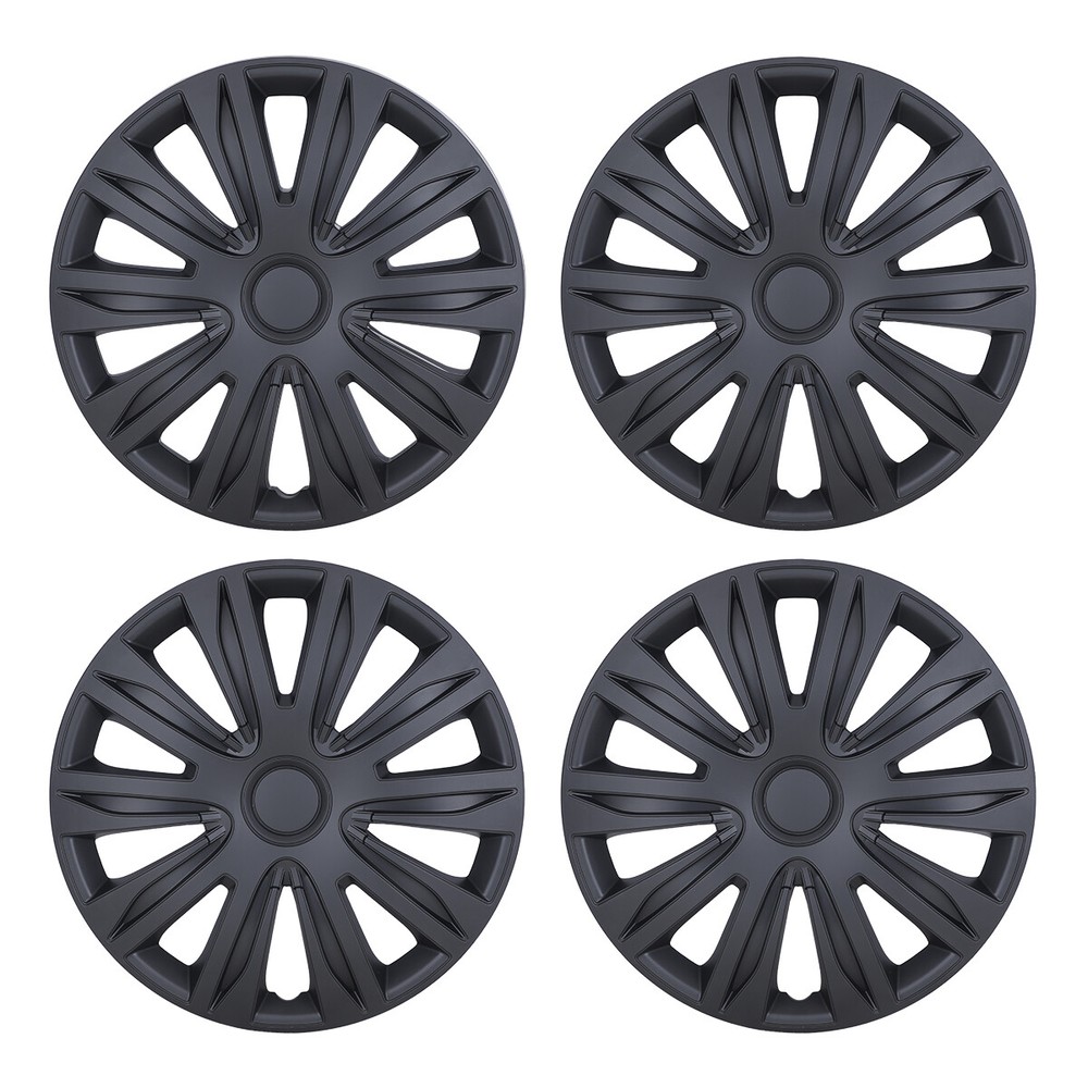 4PCS 13-Inch Black Matte Wheel Covers for R13 Tires & Steel Rims
