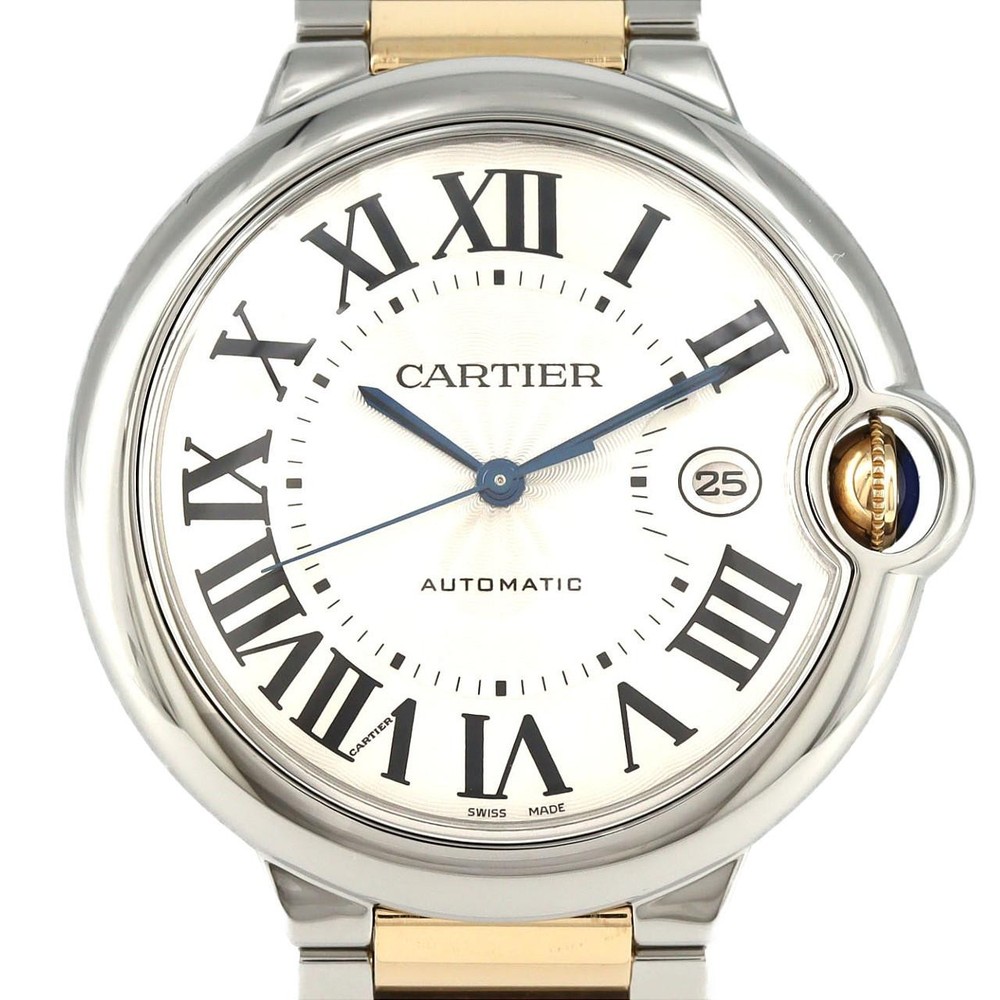 Authentic Cartier Ballon Bleu LM Gold & Steel W69009Z3 SSxYG Automatic  #270-...