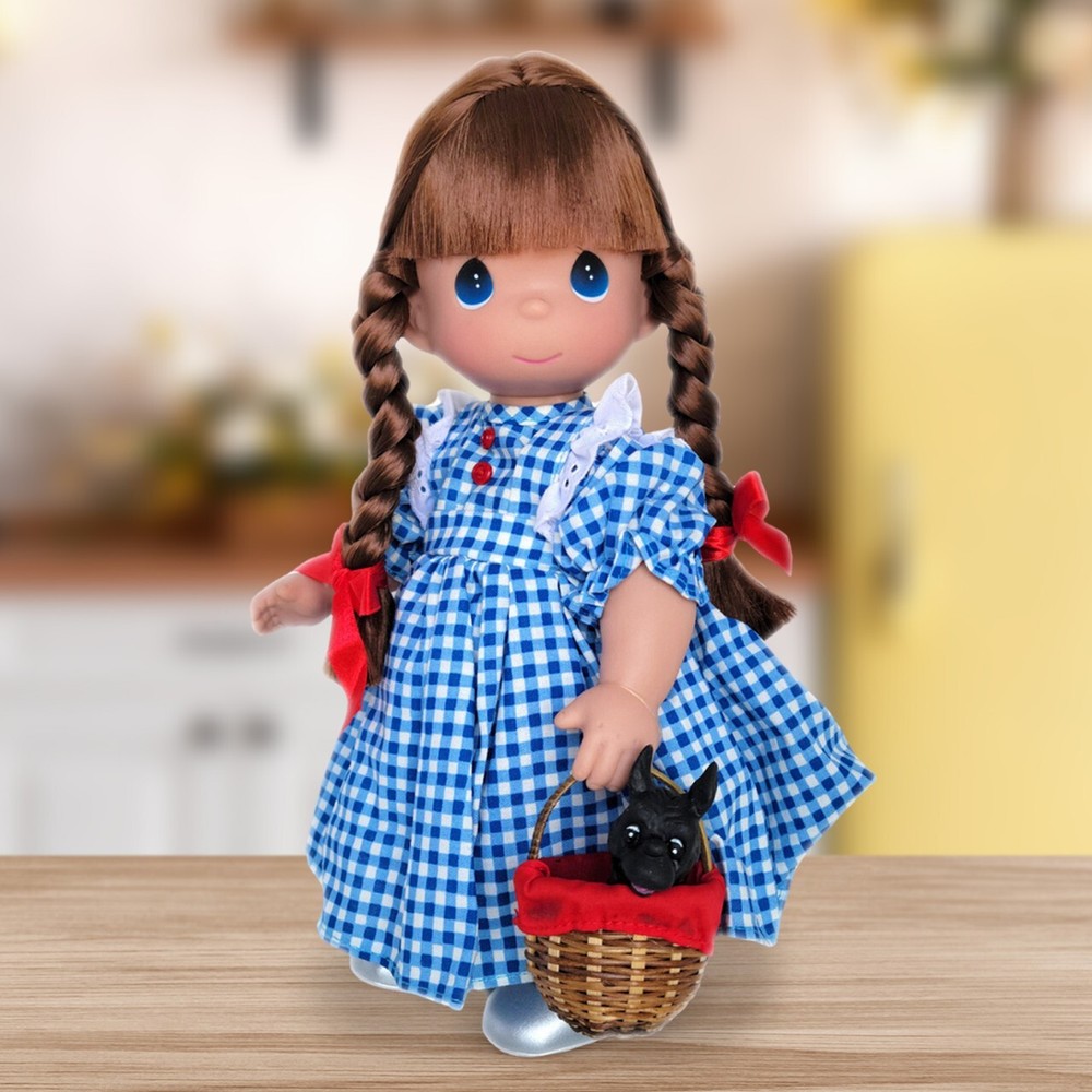 ✤ New PRECIOUS MOMENTS DOLL Wizard of Oz DOROTHY & TOTO Cairn Terrier Dog 12