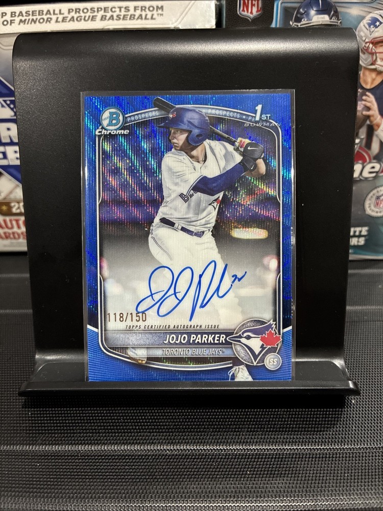 2025 Bowman Draft Chrome Prospect Autographs JoJo Parker #CPA-JP Blue Wave /150