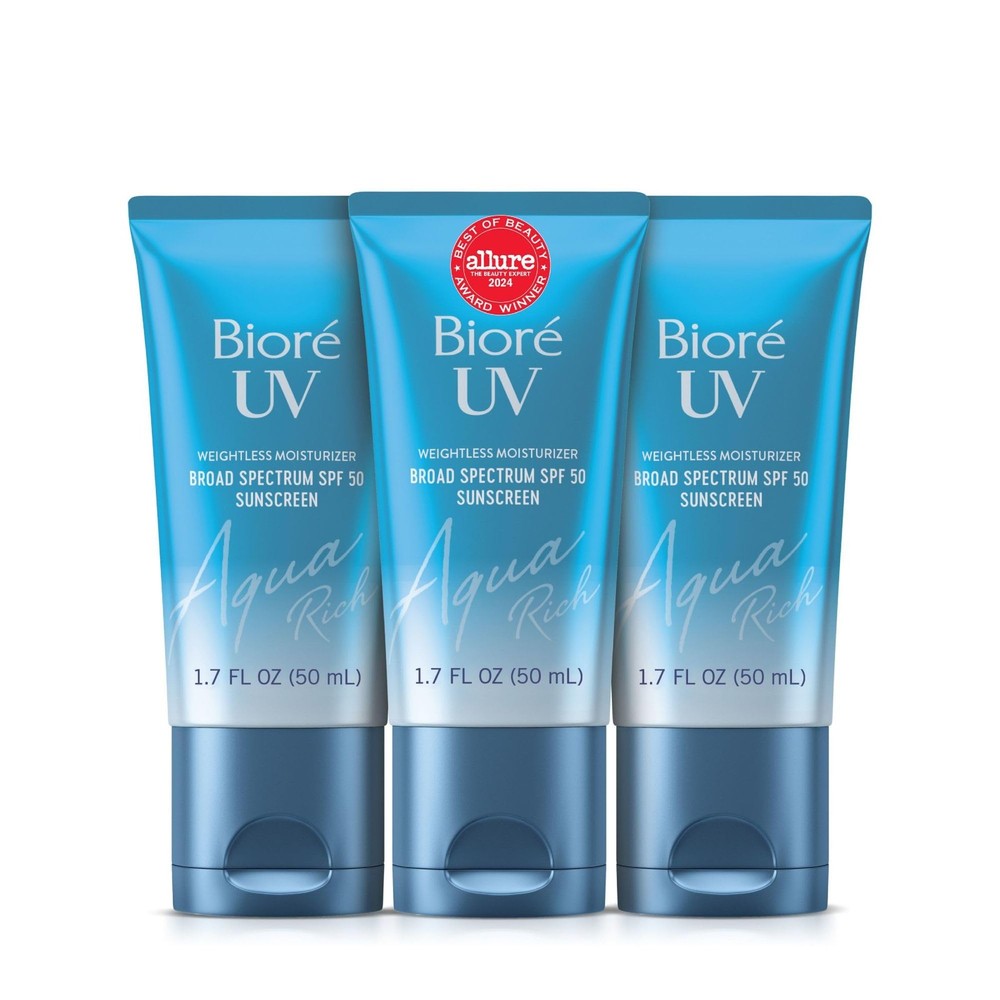 UV Aqua Rich SPF 50 Oil-Free Hydrating Daily Facial Moisturizer with Sunscreen