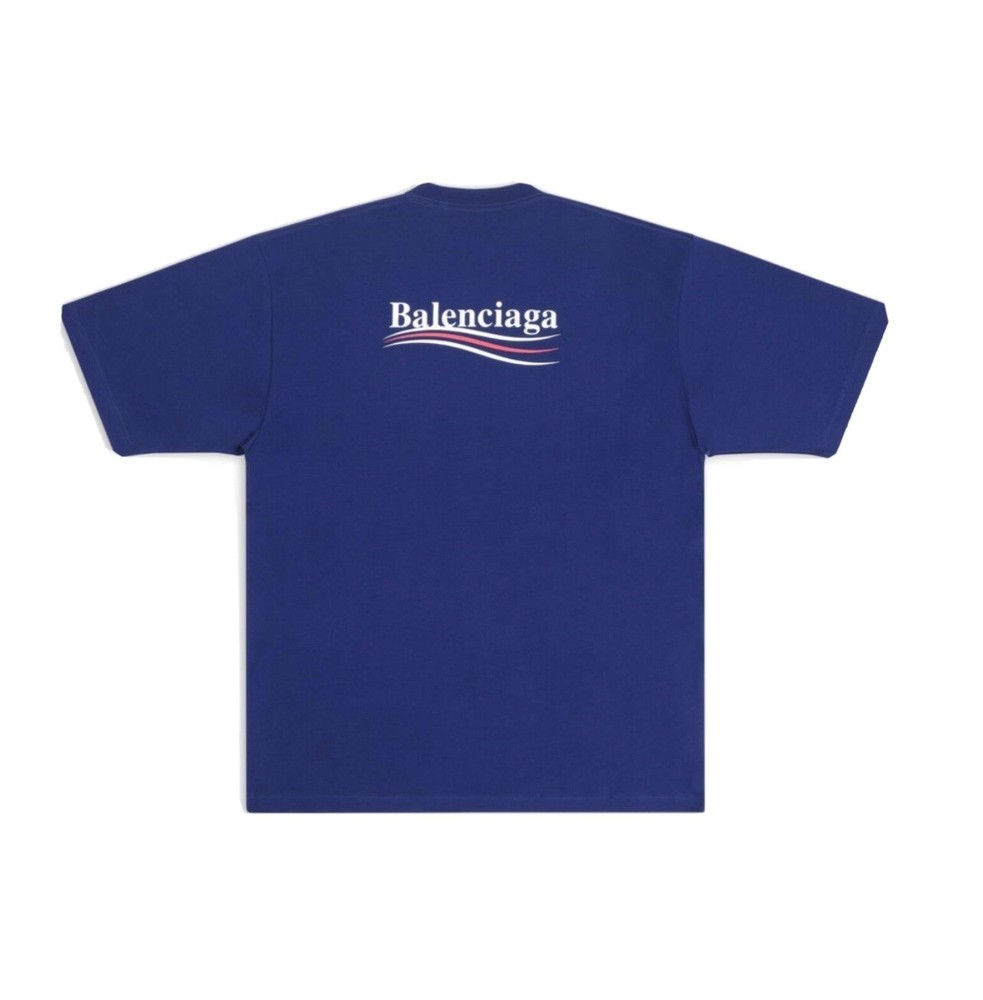 Balenaga Campaign Pacific Blue and White Logo T-Shirt