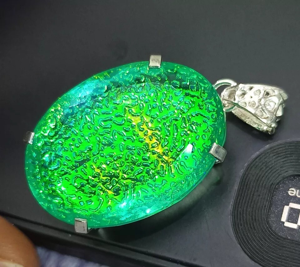 100 Ct Natural Oval Monarch Fire Opal Doublet 925 Solid Silver Pendant Gemstone