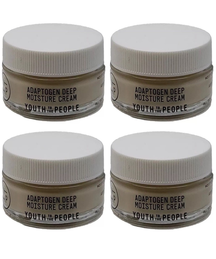 4 Youth To The People Adaptogen Deep Moisture Cream  .5 oz Each, New Without Box