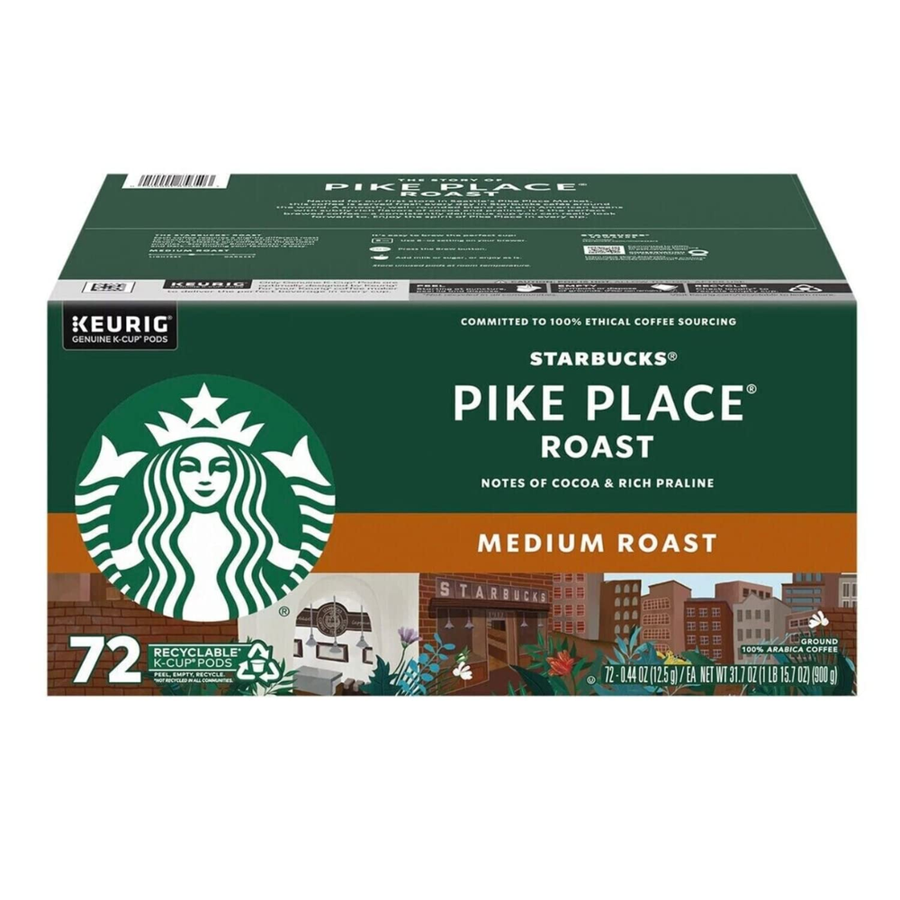 Pike Place Coffee K-Cup Pods 72 Count Single Pack