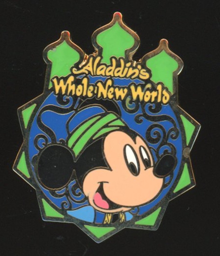 Disney Tokyo Sea Game Aladdin Whole New World Mickey Mouse Pin  