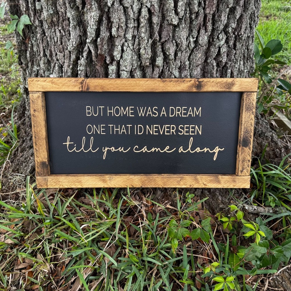 Rustic handmade farmhouse wall decor sign for home hanging