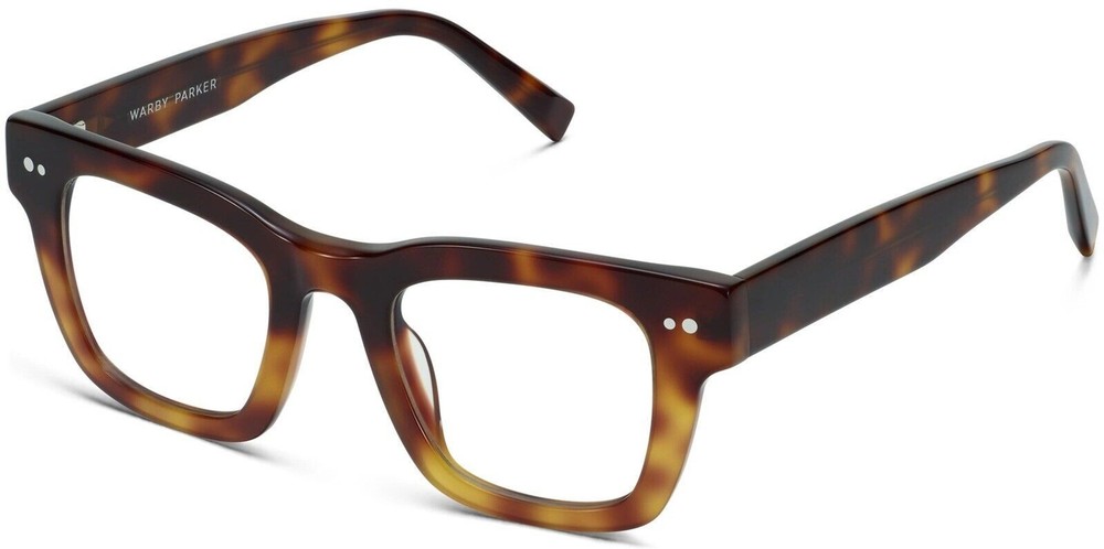 Warby Parker Kemi Sunbeam Tortoise Fade Wide Eyeglasses for Stylish Comfort