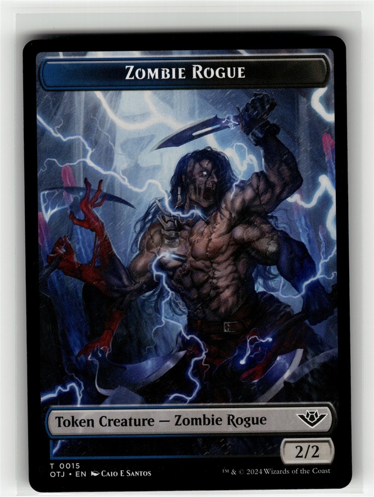 ZOMBIE ROGUE TOKEN Outlaws of Thunder Junction #15 OTJ(NM+)(MTG)
