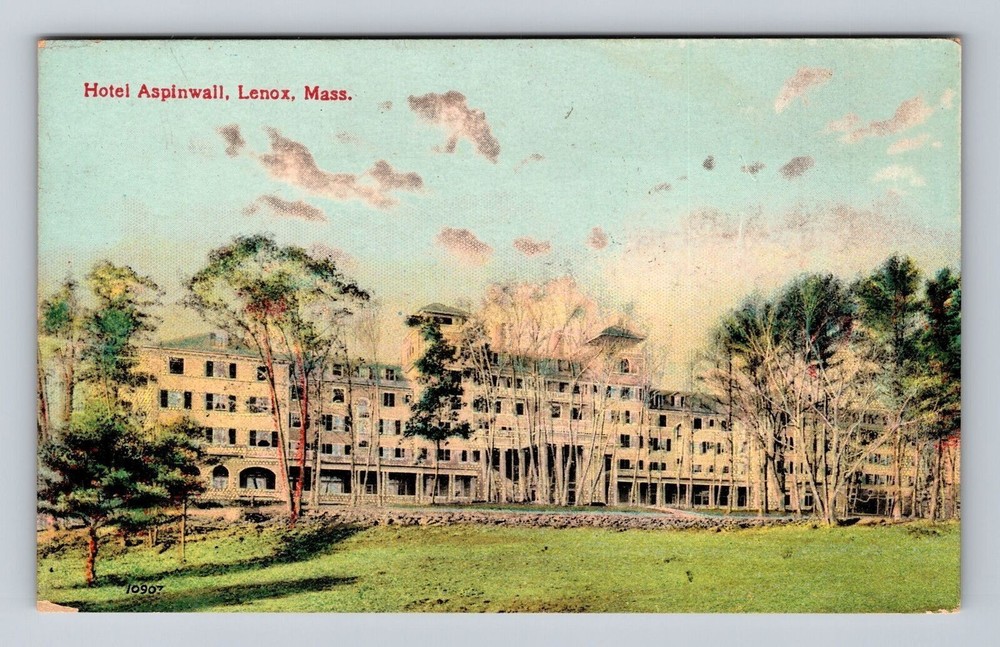 Lenox MA-Massachusetts, Hotel Aspinwall Thomas Hubbard Builder Vintage Postcard