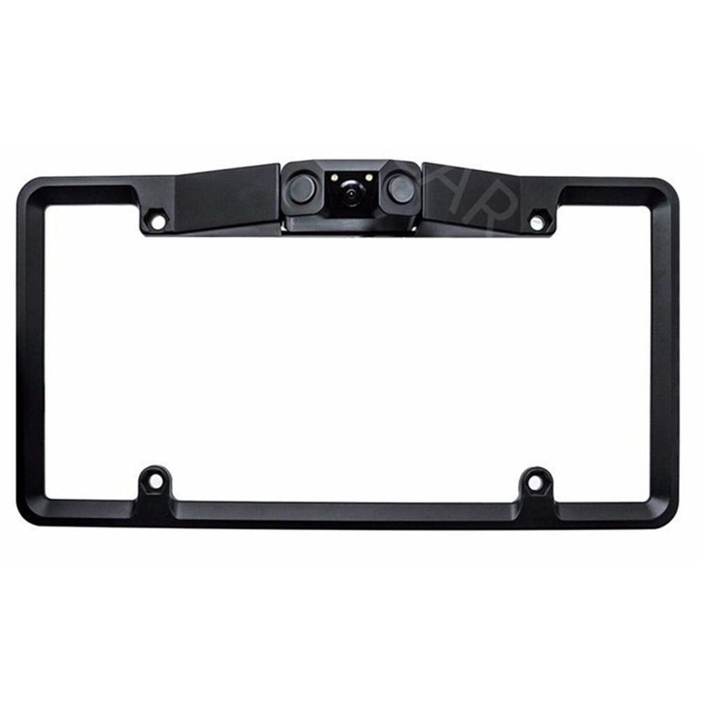 LED Car License Plate Frame with Backup Camera and Parking Sensors