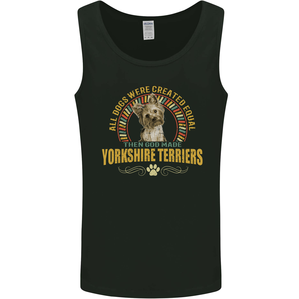 A Yorkshire Terrier Dog Mens Vest Tank Top