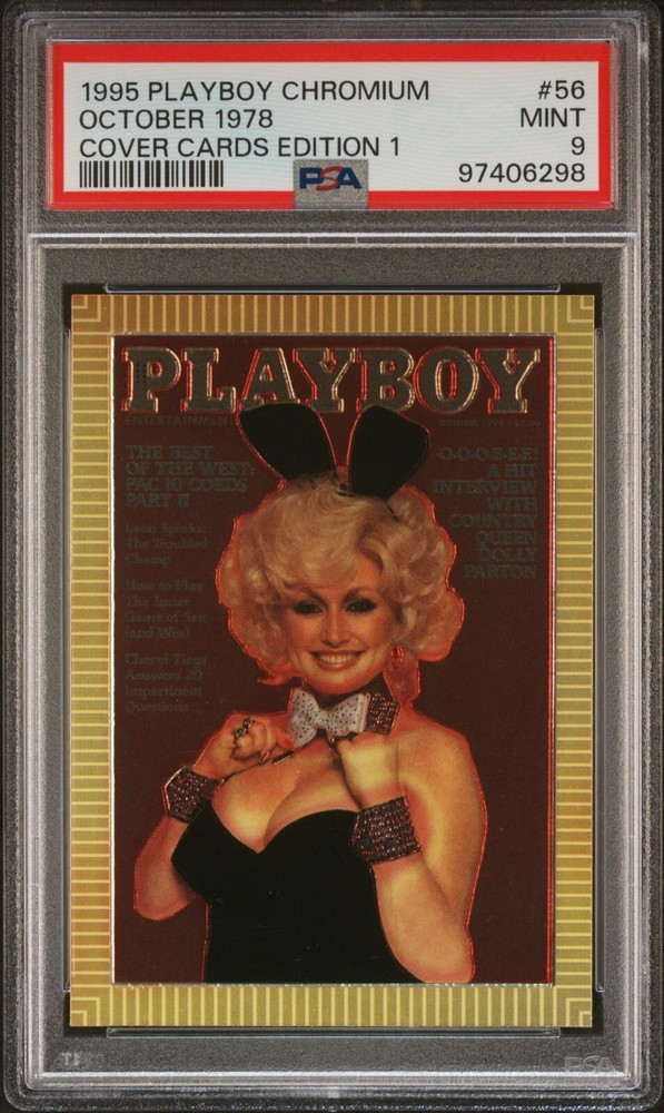 1995 Playboy Chromium Cover Cards Edition 1 #56 October 1978 PSA 9 NM-MT