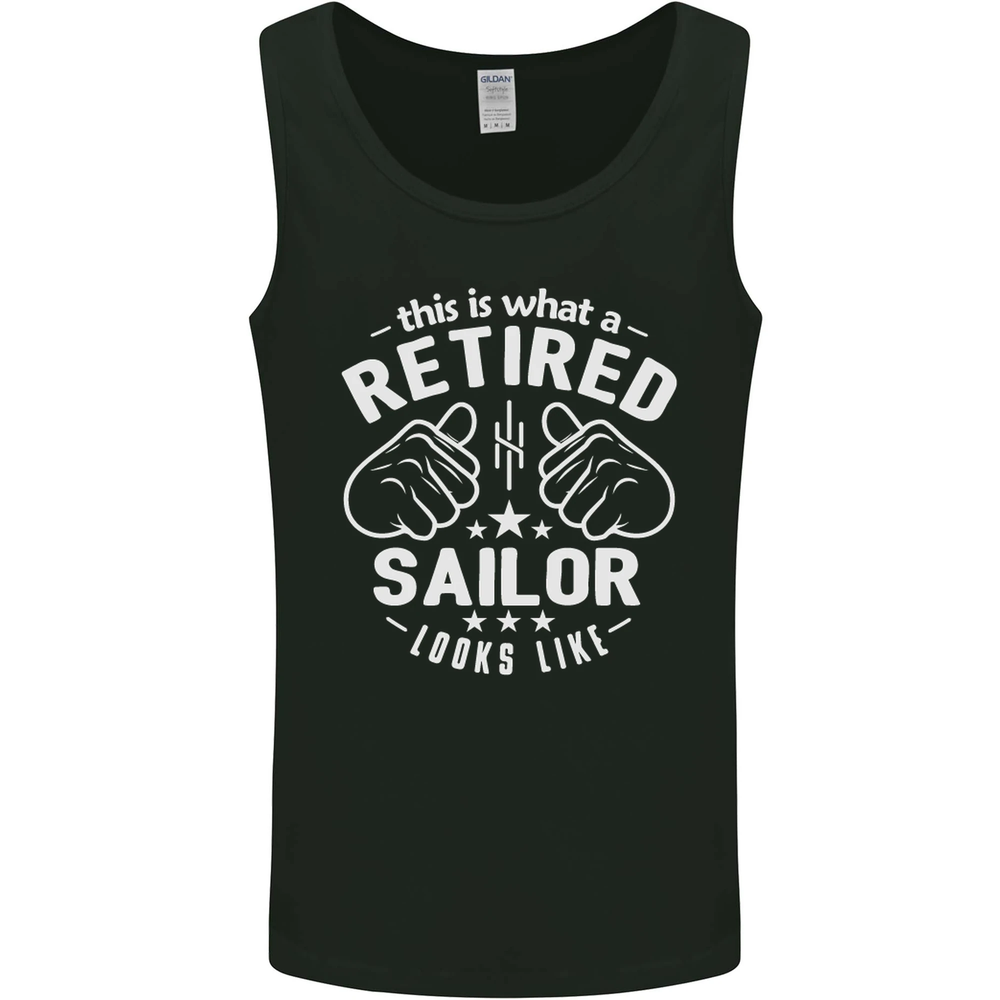 This Is What a Retired Sailor Looks Like Mens Vest Tank Top