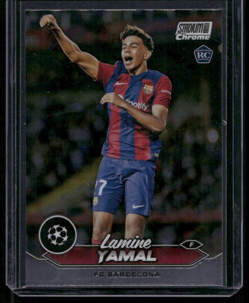 2024 Topps Stadium Club Chrome Soccer #27 Lamine Yamal