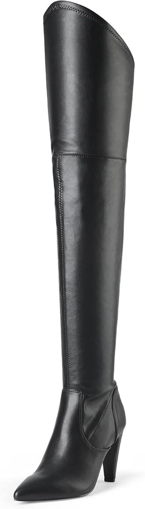 Dream Pairs Womens Thigh High Over The Knee Sexy Pointed Heel Boots