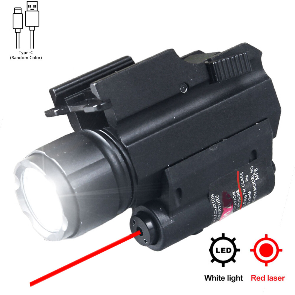 Red Laser Sight Flashlight Combo Rechargeable for G2C G3C Taurus Glock 17 19 US