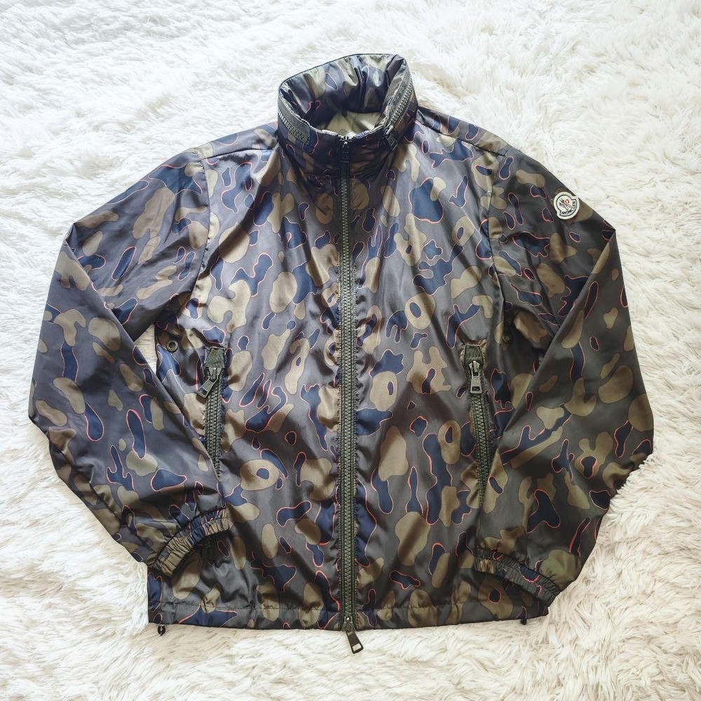Moncler Camo Nylon Jacket Size 0 for Women