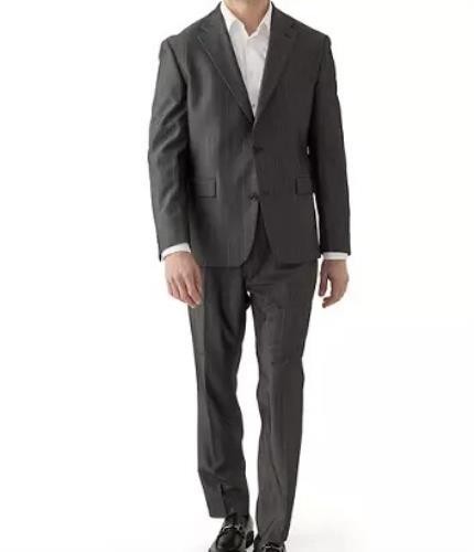 Karl Lagerfeld Men's Modern fit 2 Piece Suit 40 L NEW $495 APEN2LQB0001