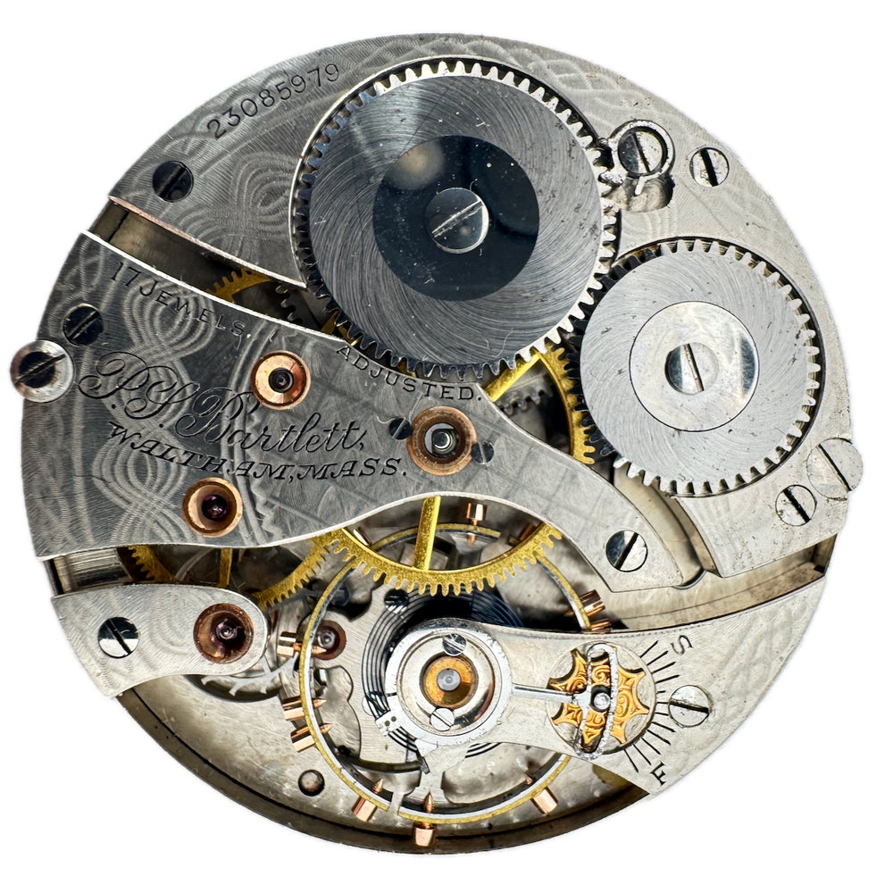 Antique 1919 Waltham 17 Jewel P.S. Bartlett 16s Mechanical Pocket Watch Movement