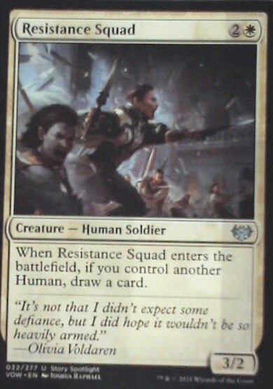 Resistance Squad Innistrad Crimson Vow MTG Regular Art Card  