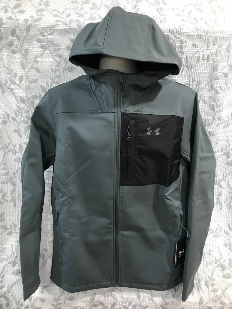 Under Armour Storm Mens L CGI Shield 2.0 Full Zip Hooded Jacket NWT $130